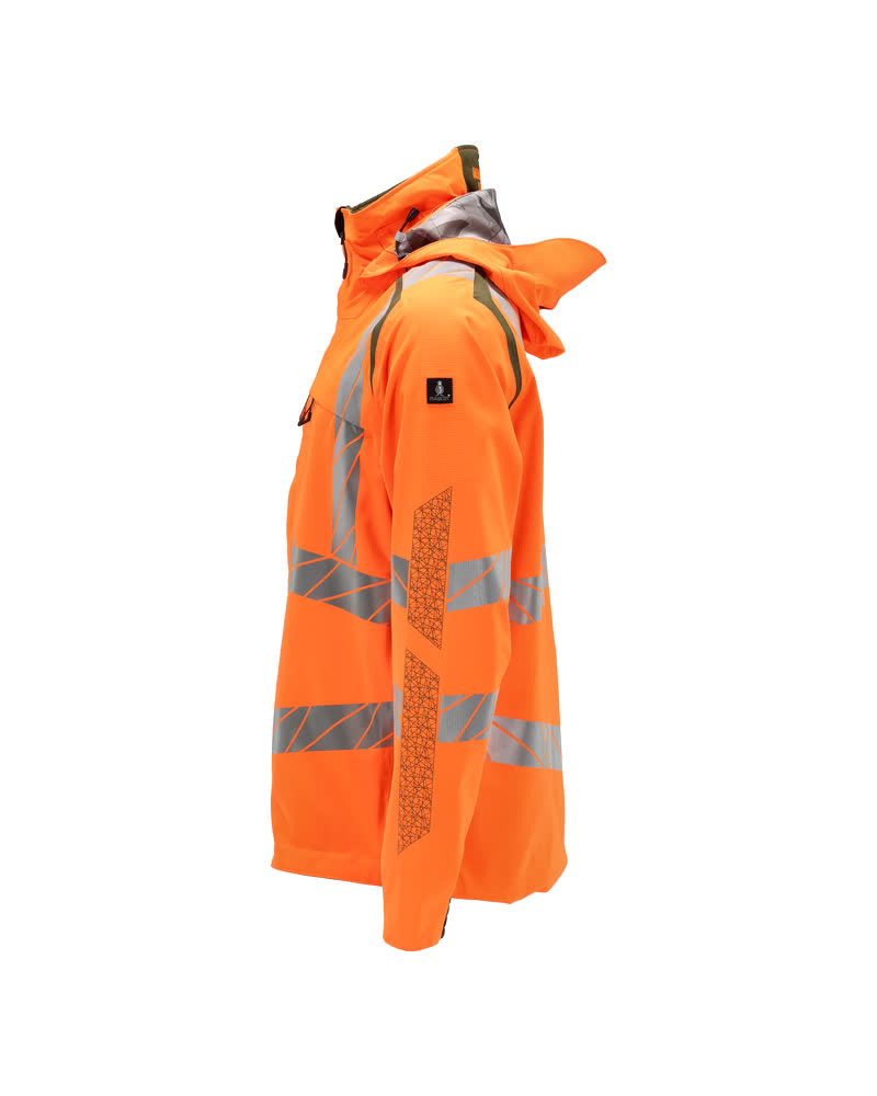 Hardshelljacke ACCELERATE SAFE Hi-vis Orange/Moosgrün S