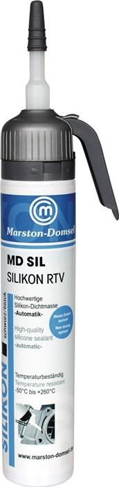 Silikondichtmasse MD SIL 200 ml Automatik Kartusche schwarz -60 bis +260 °C