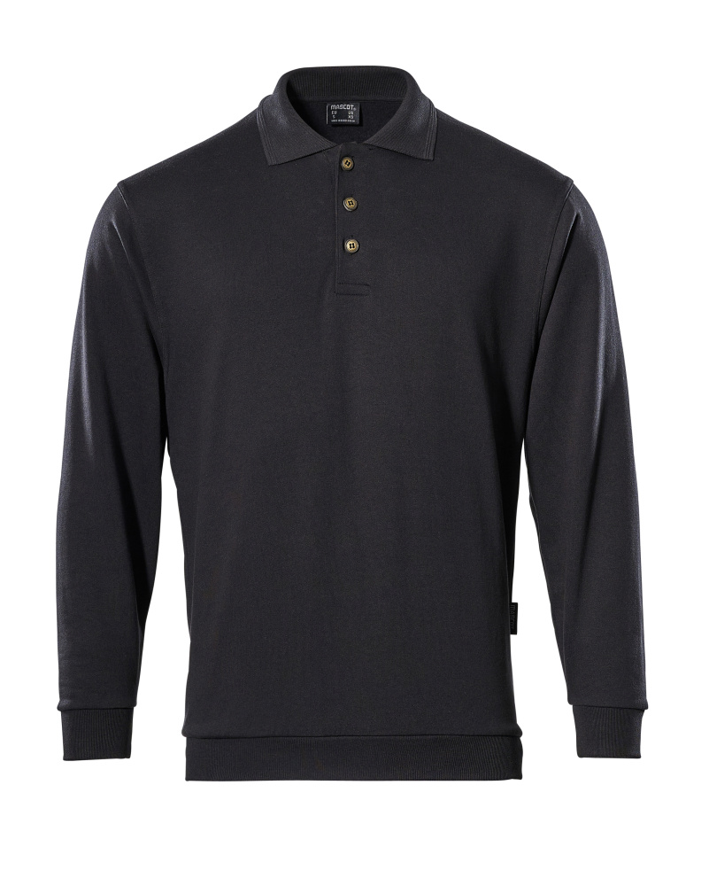 Polo-Sweatshirt CROSSOVER Schwarz L