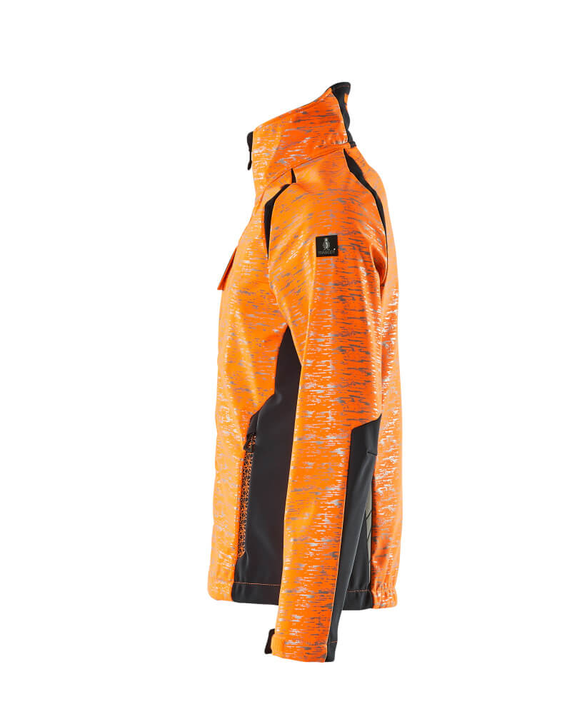 Damen-Passform Softshelljacke ACCELERATE SAFE Hi-vis Orange/Schwarzblau 2XL
