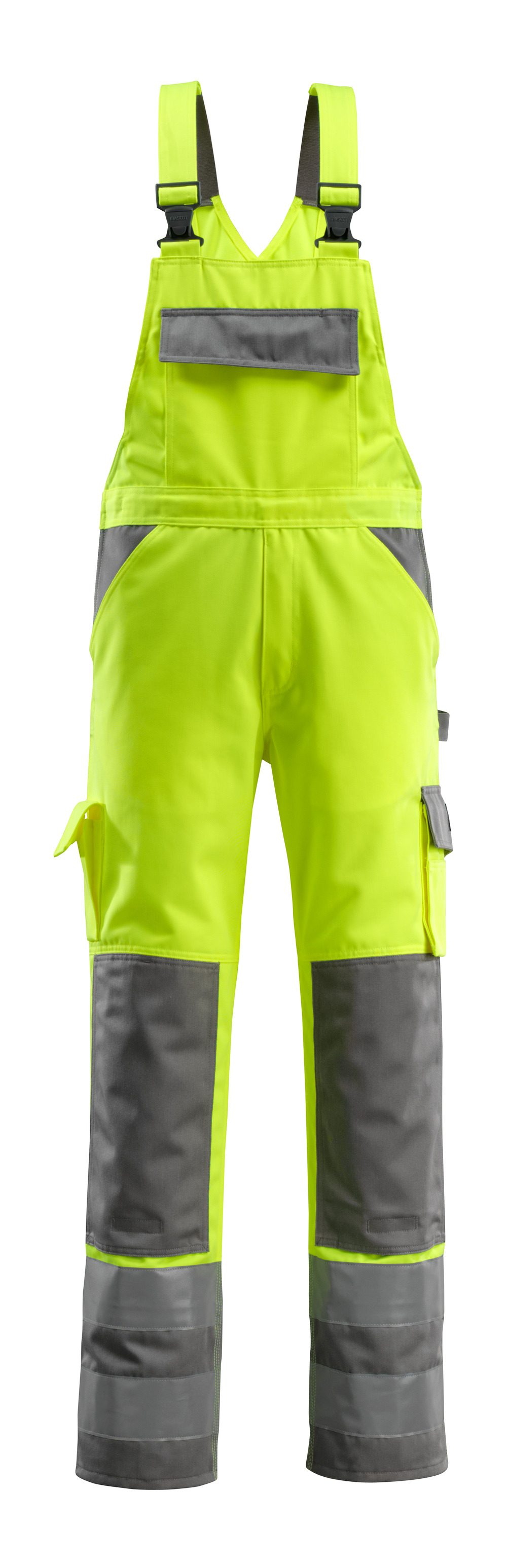 Latzhose mit Knietaschen SAFE COMPETE Hi-vis Gelb/Anthrazit 82C46