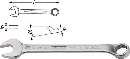 Ringmaulschlüssel 603 SW 16mm L.190mm Form B Spezialstahl HAZET