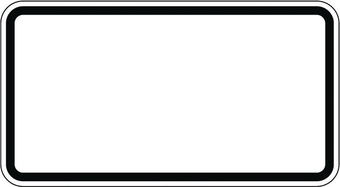 Zusatzzeichen 231 mm 420 mm RA1