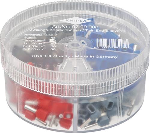 Sortimentsbox 200-tlg.2x0,75-2x2,5mm² Ku.-Box KNIPEX