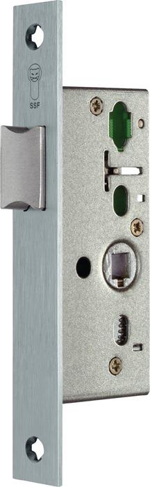 RohrrahmenFallenEinsteckschloss Edelstahl käntig 25 mm