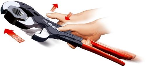 Rohr- u.Wasserpumpenzange Cobra® L.560mm Spann-W.120mm pol.Ku.-Überzug KNIPEX