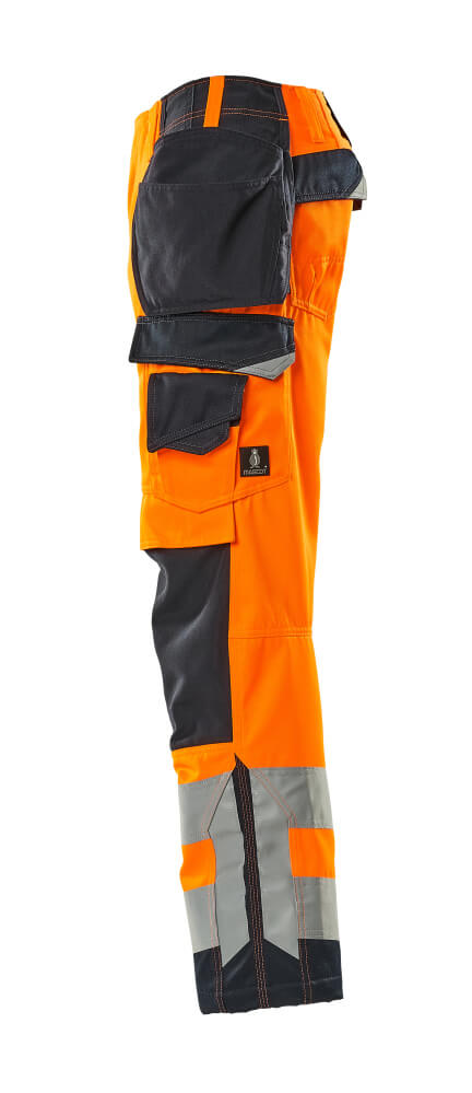Hose mit Hängetaschen SAFE SUPREME Hi-vis Orange/Schwarzblau 76C51