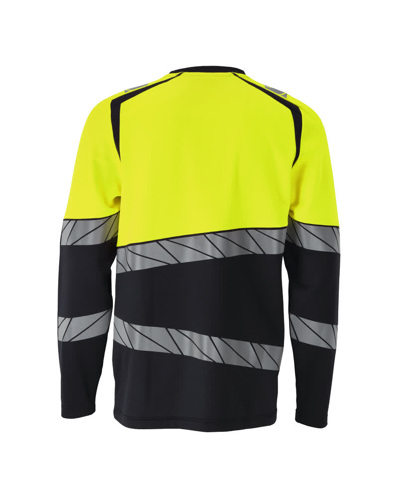 Langarmshirt ACCELERATE SAFE Schwarz/Hi-vis Gelb 2XL