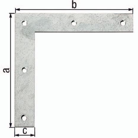 Eckwinkel L.160x160mm B.30mm STA sendzimirverzinkt GAH