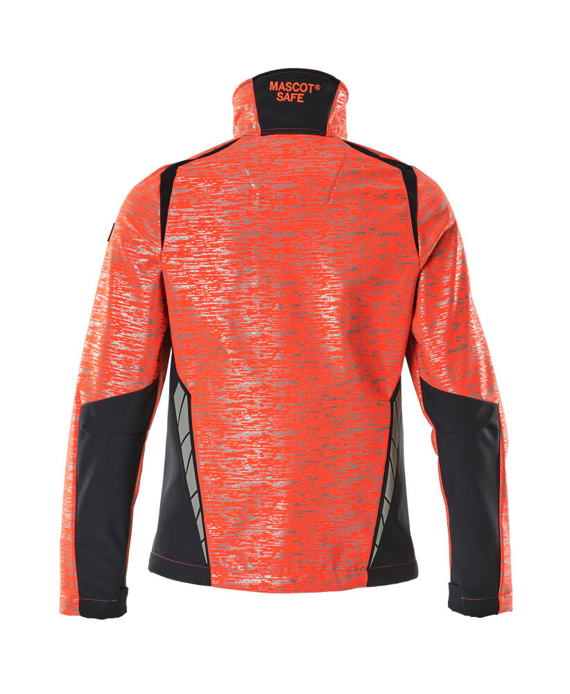 Damen-Passform Softshelljacke ACCELERATE SAFE Hi-vis Rot/Schwarzblau 4XL