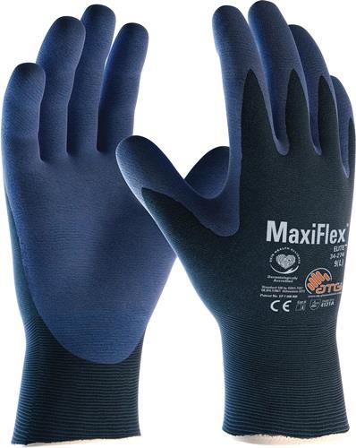 Handschuhe MaxiFlex® Elite™ 34-274 Gr.10 blau/blau Nyl.m.Nitrilmikroschaum