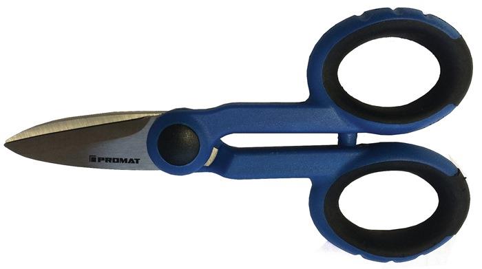 Elektriker-/Handwerkerschere Länge 140 mm 2K-Kunststoff PROMAT