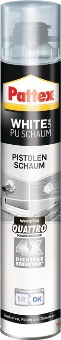 1K-Pistolenschaum White Line PUS75 750 ml B2 weiß mit Einweghandschuhen Dose PATTEX