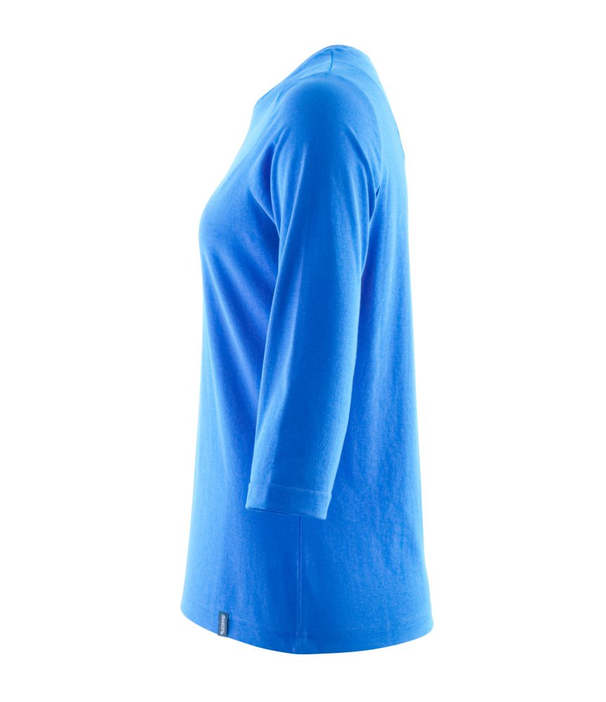 Damen-Passform T-Shirt CROSSOVER Azurblau 3XLONE