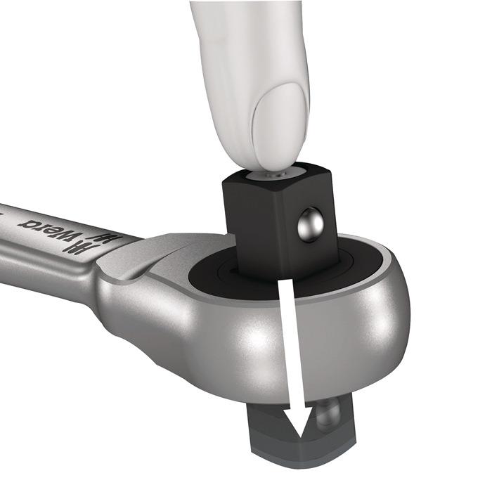 Steckschlüsselsatz 29 teilig 3/8 ″ Schlüsselweiten 8 19 mm Metal push 76 Durchsteckknarre