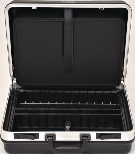 Schalenkoffer B490xT188xH365mm m.Wkz.taschen 24,5l ABS-Ku.Alu-Rahmen TECWERK