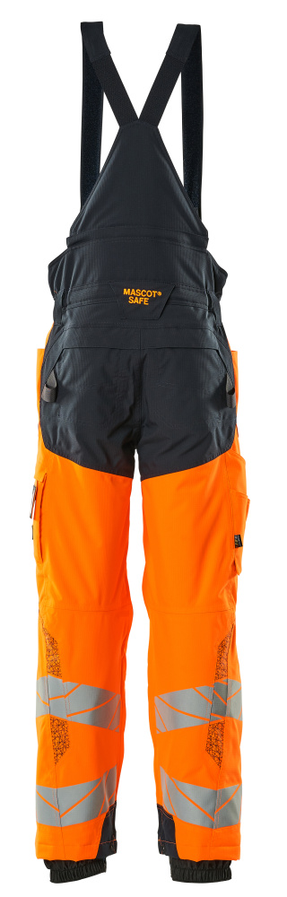 Winterhose ACCELERATE SAFE Hi-vis Orange/Schwarzblau L