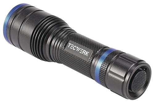 LED-Taschenlampe 150-500 lm 3xAAA 100/170m schwarz TECWERK