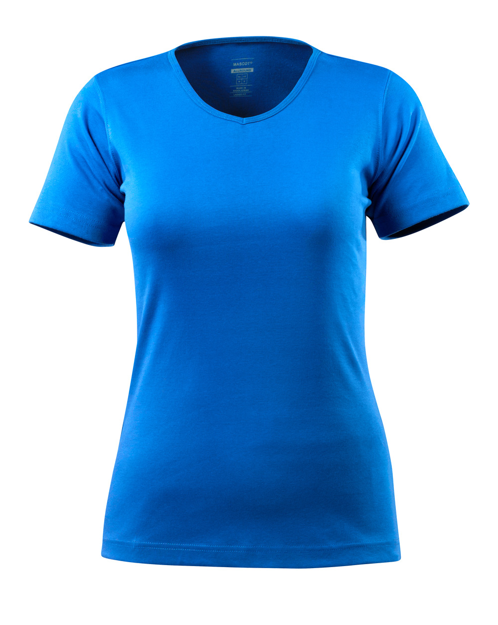 Damen-Passform T-Shirt CROSSOVER Azurblau S