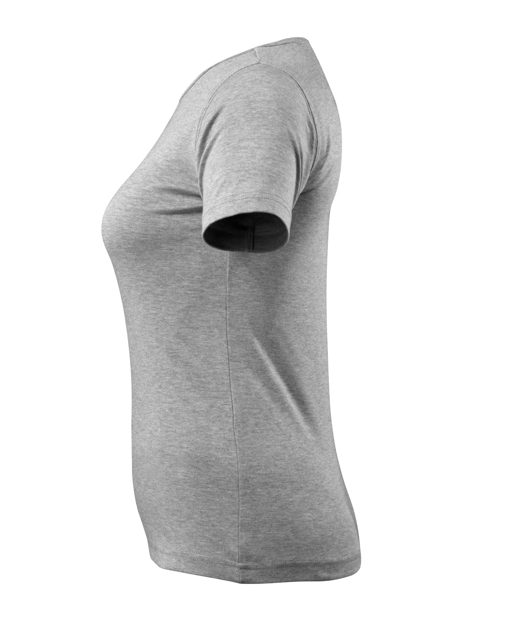 Damen-Passform T-Shirt CROSSOVER Grau-meliert XS