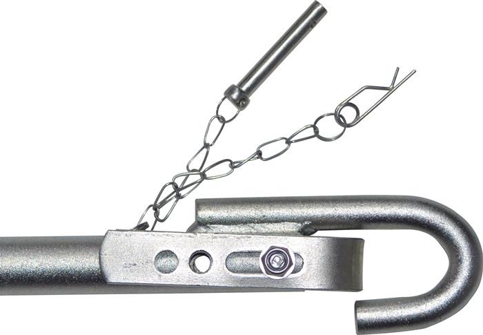 Abschleppstange Stahl / Metall L1830xB65xH53mm 4,04 kg silber HP AUTOZUBEHÖR