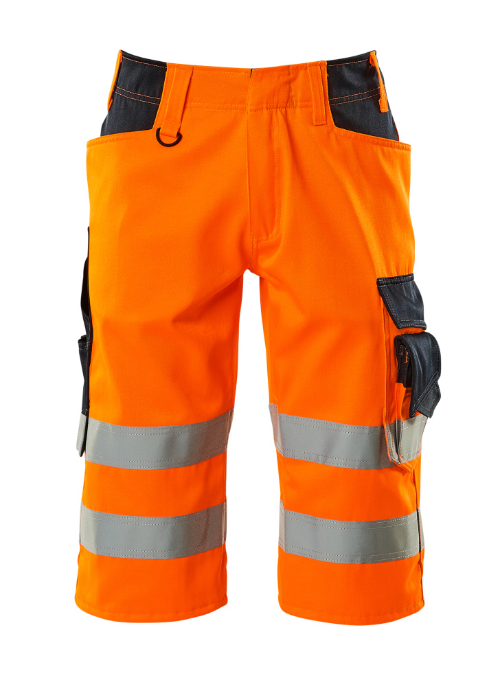 Shorts, lang SAFE SUPREME Hi-vis Orange/Schwarzblau C48