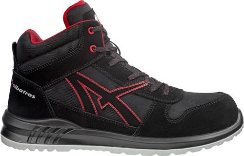 Sicherheitsstiefel CLIFTON MID Gr.44 schwarz/rot S3 SRC EN ISO 20345:2011