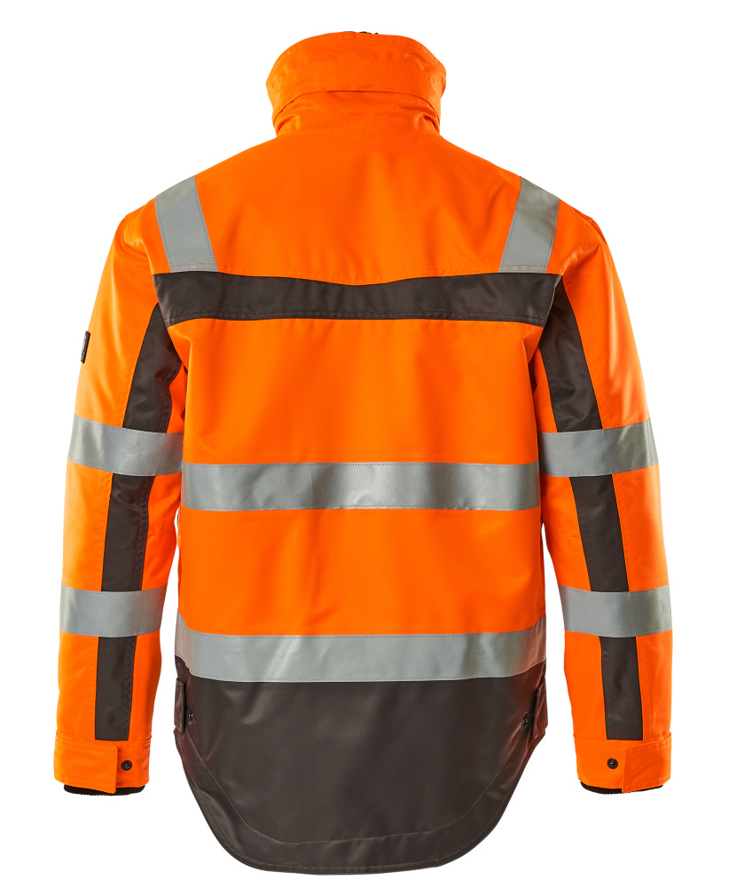 Winterjacke SAFE COMPETE Hi-vis Orange/Anthrazit 2XL