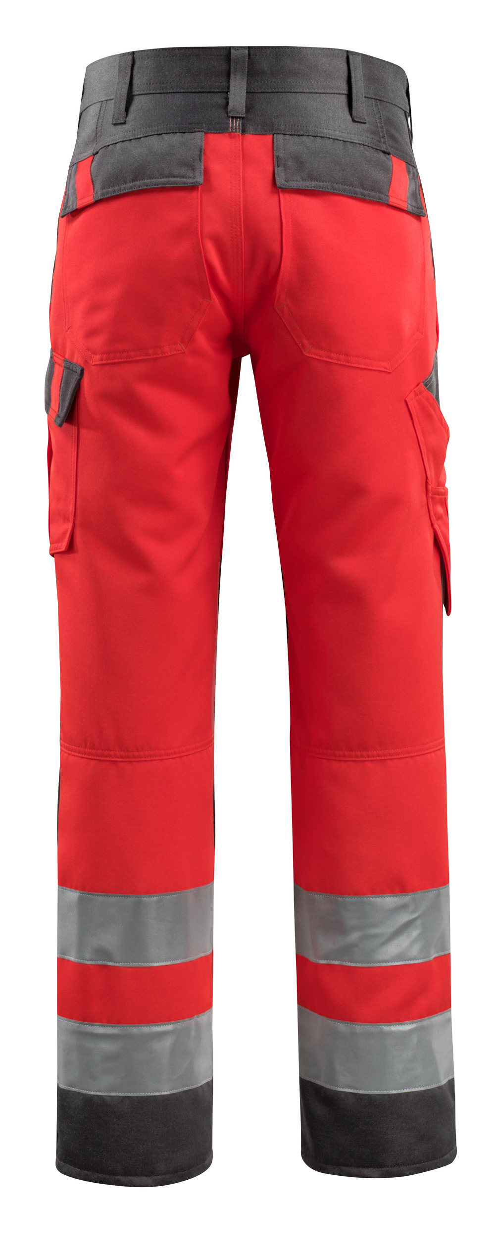 Hose mit Knietaschen SAFE LIGHT Hi-vis Rot/Dunkelanthrazit 76C52