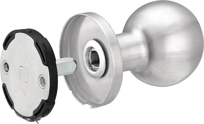 Türknopf EST Kugelknopf 8 mm fest, einseitige Verschraubung K5/050/02