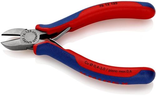 Seitenschneider L.125mm Form 1 Facette ja Kopf pol.Mehrkomp.-Hüllen KNIPEX