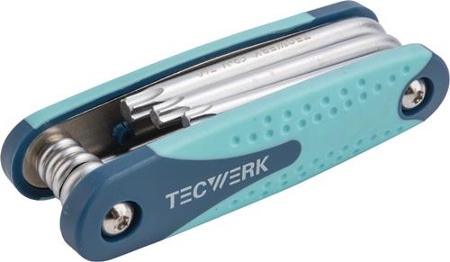 Schraubendrehersatz 8-tlg.Handklapphalter T9-T40 S2-Stahl TECWERK