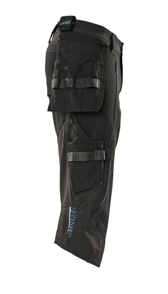Dreiviertel-Hose mit Hängetaschen ADVANCED Schwarz C42