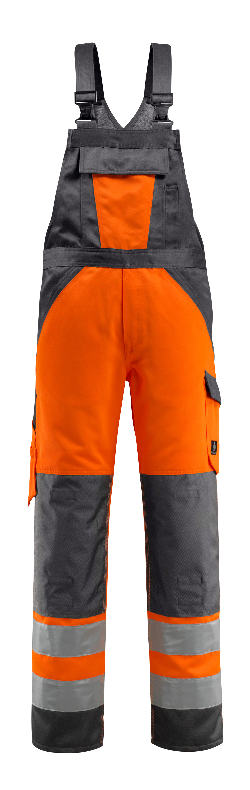 Latzhose mit Knietaschen SAFE LIGHT Hi-vis Orange/Dunkelanthrazit 82C62