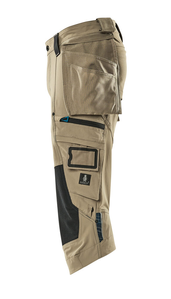 Dreiviertel-Hose mit Hängetaschen ADVANCED Hellkhaki C42
