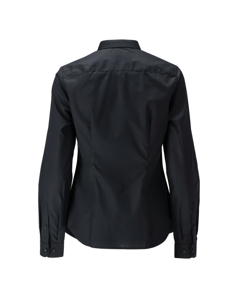 Damen-Passform Hemd FRONTLINE Vollschwarz 40