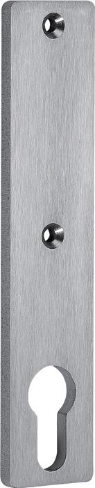 Zylinderkurzschild 427Z Edelstahl matt ohne Drückerloch PZ 72 mm AMF