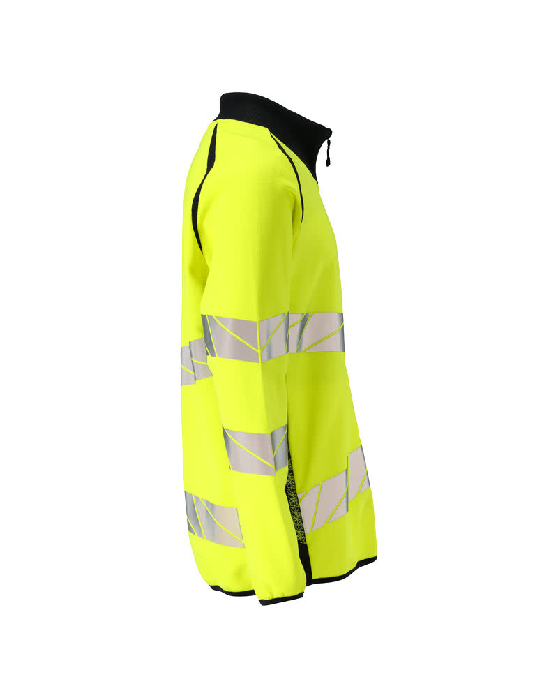 Sweatshirt mit Reißverschluss ACCELERATE SAFE Hi-vis Gelb/Schwarzblau 4XL