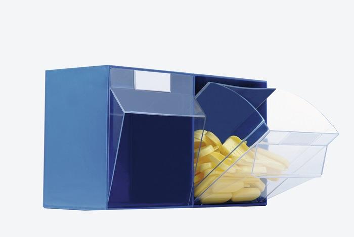 Klarsichtmagazin 2 x F beige 353 mm 220 mm 306 mm 268 mm 243 mm