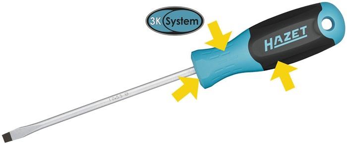Feinmechanikerschraubendrehersatz 811EL/7 7-teilig Kreuzschlitz PH Schlitz Profil HAZET