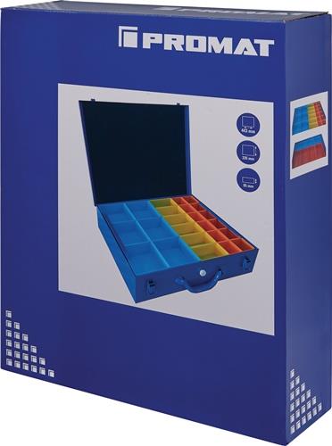 Sortimentskasten B438xT342xH92mm 32 Fächer blau blau PROMAT