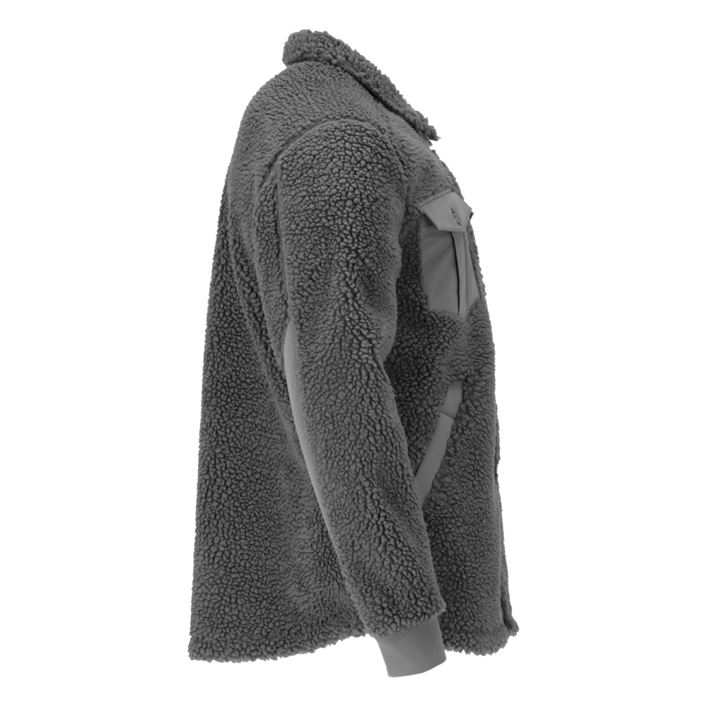 Faserpelz Hemd CUSTOMIZED Anthrazitgrau XL