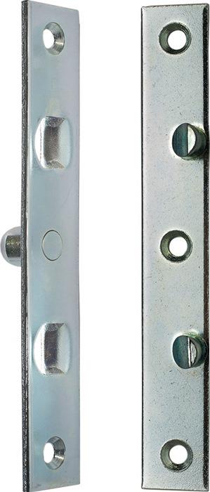 Flachbändersicherung Länge 140 mm Breite 22 mm Stärke 3 mm Stahl verzinkt 006/785/V im Beutel mit Schrauben SCHNEGEL