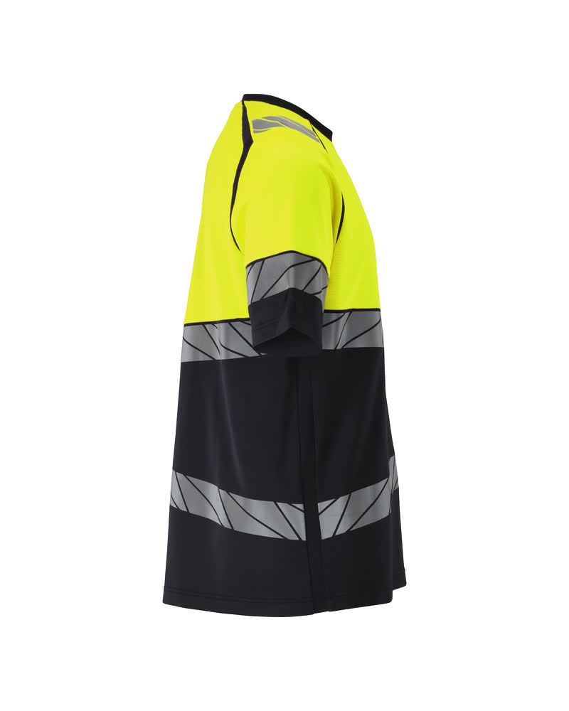 T-Shirt ACCELERATE SAFE Schwarzblau/Hi-vis Gelb L