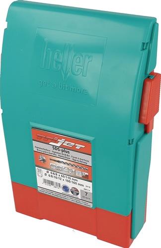 Hammerbohrersatz Trijet Ultimate 7-tlg.SDS-plus Ku.-Box HELLER
