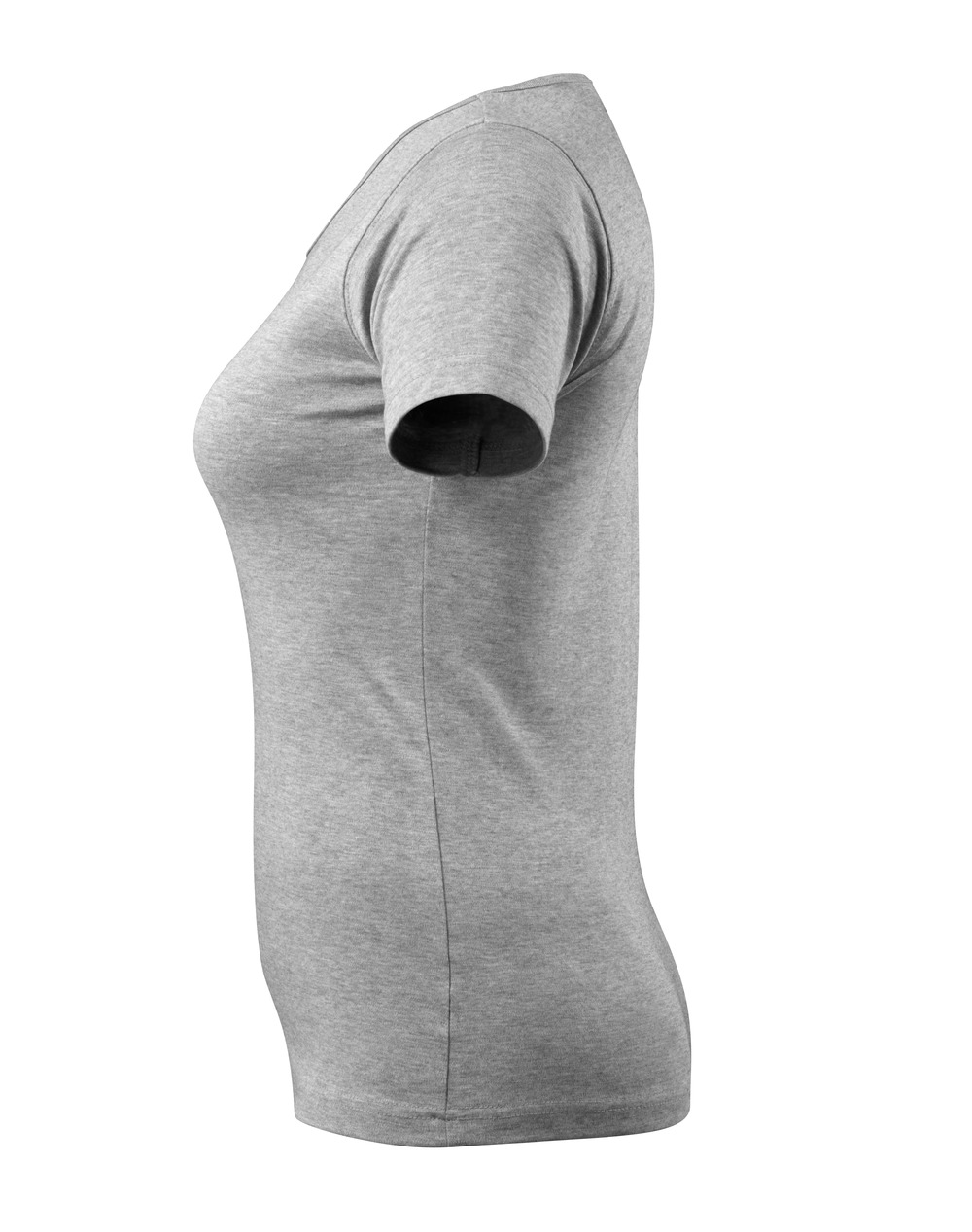 Damen-Passform T-Shirt CROSSOVER Grau-meliert S