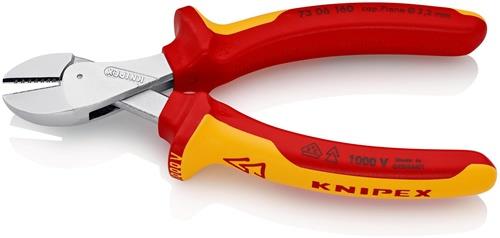 Kompaktseitenschneider X-Cut® L.160mm VDE Mehrkomp.-Hüllen VDE KNIPEX