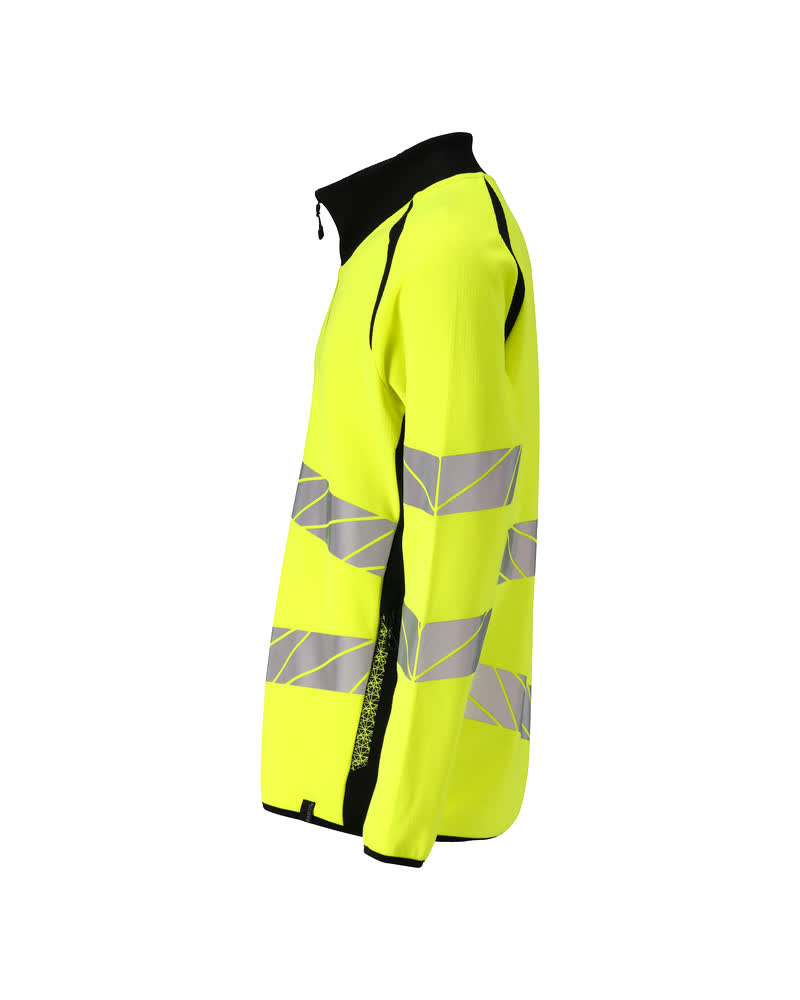 Sweatshirt mit Reißverschluss ACCELERATE SAFE Hi-vis Gelb/Schwarz 4XL