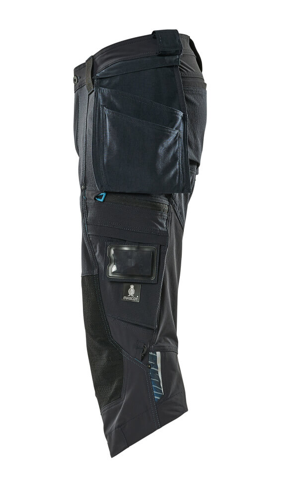 Dreiviertel-Hose mit Hängetaschen ADVANCED Schwarzblau C42