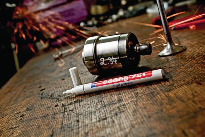 Lackmarker 751 Strichbreite 12 mm Rundspitze blau